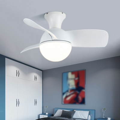 Semi Flush  Kid's Room Style Acrylic Semi Fan Flush Mount Light for Bedroom