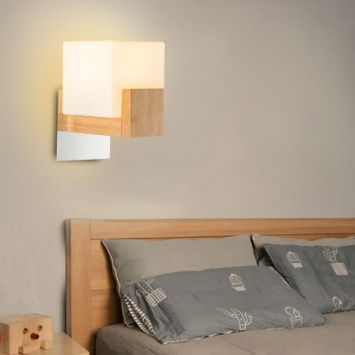 Wall Mounted Lighting Contemporary Style Wall Lighting Glass for Bedroom
