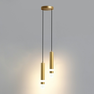Modern Minimalist Cylindrical Single Pendant Creative LED Hanging Lamp