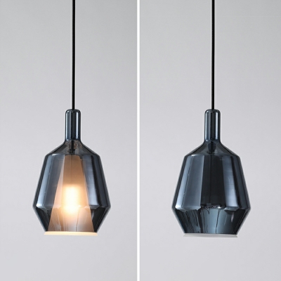 Nordic Creative Single Pendant Retro Simple Glass Hanging Lamp