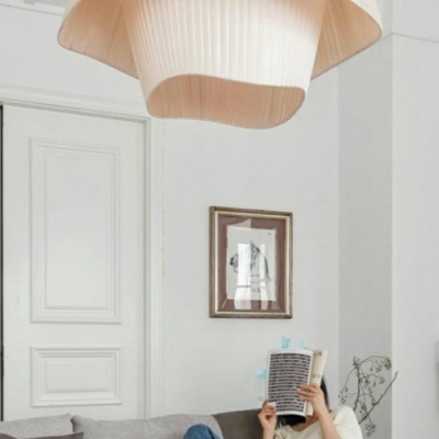 Modern Creative Hanging Lamp Simple Pleated Fabric Hanging Lamp