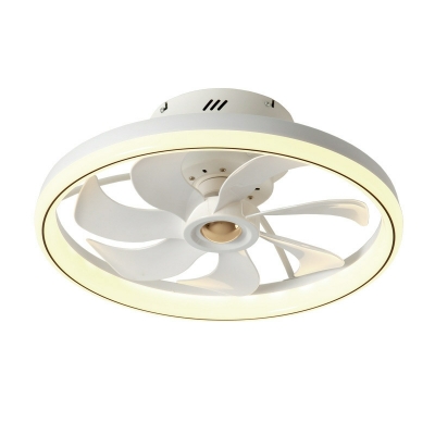 Modern Simple Inverter Ceiling Fan Light Creative LED Ceiling Mounted Fan Light for Bedroom
