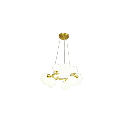 Nordic Light Luxury Chandelier Creative Glass Ball Chandelier for Living Room