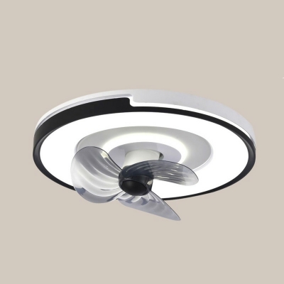 Thin Section LED Ceiling Fan Light Modern Acrylic Ceiling Mounted Fan Light for Bedroom