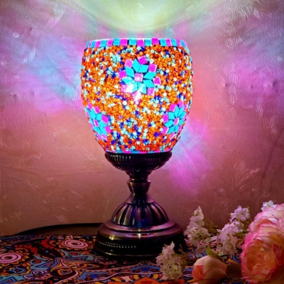 Turkish Stained Glass Table Lamp Vintage Decorative Table Lamp