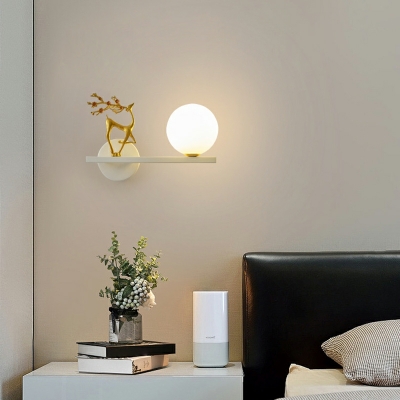 Wall Sconce Children's Room Style Glass Wall Lighting for Bedroom