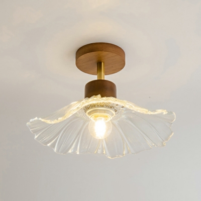 1 Light Ceiling Lamp Contemporary Style Geometric Shape Metal Flush Mount Chandelier