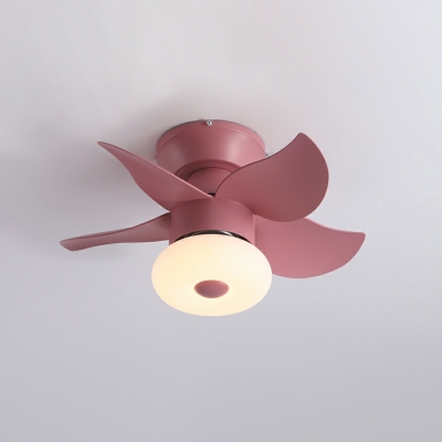 Acrylic Led Flush Mount Children's Room Style Flush Mount Fan Lamps for Bedroom