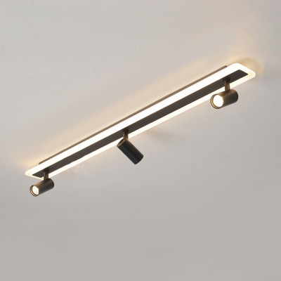 Modern Minimalist Rectangular Ceiling Lamp Creative LED Ceiling Lamp with Spotlight