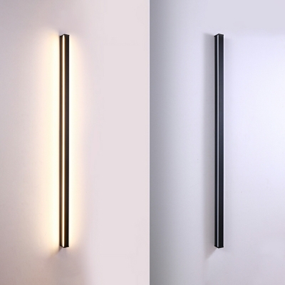 Nordic Minimalist Aluminum Sconce Wall Light Creative LED Strip Vanity Lamp