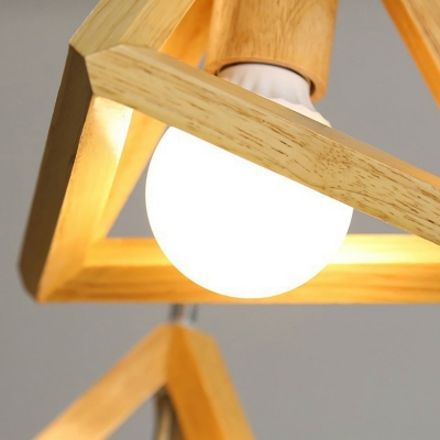 Nordic Simple Wooden Hanging Lamp Creative Personality Hanging Lamp