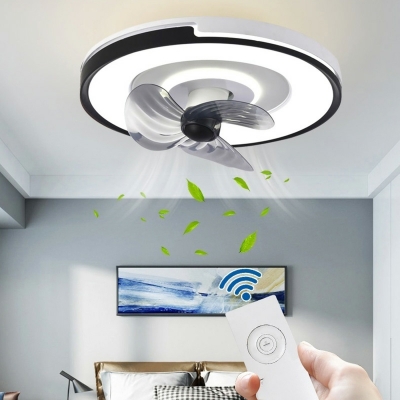 Thin Section LED Ceiling Fan Light Modern Acrylic Ceiling Mounted Fan Light for Bedroom