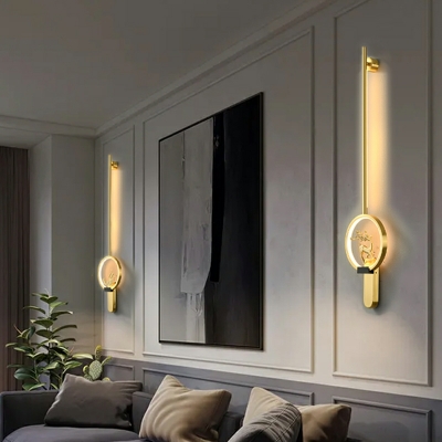 Wall Mounted Lighting Contemporary Style Metal Wall Lighting for Bedroom