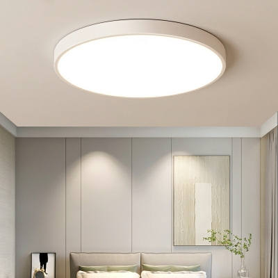 1 Light Ceiling Lamp Contemporary Style Geometric Shape Metal Flush Chandelier Lighting