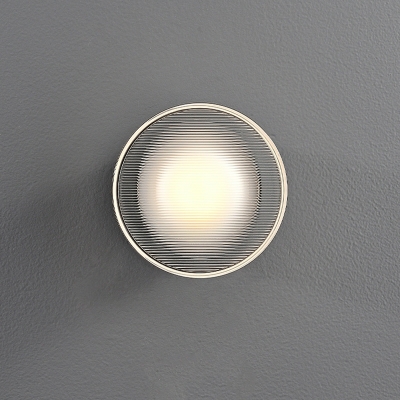 1 Light Vanity Light Nordic Style Round Shape Metal Wall Mounted Lamps