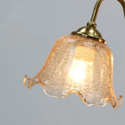 8 Light Pendant Chandelier Contemporary Style Bell Shape Metal Hanging Light Fixture