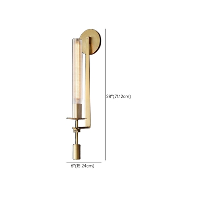 Modern Classical Wall Lamp Creative Glass Tube Wall Mount Fixture for Living Room