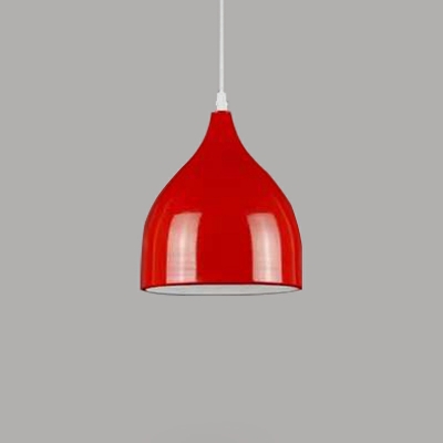 Modern Minimalist Aluminum Single Pendant Creative Multicolor Hanging Lamp for Restaurant