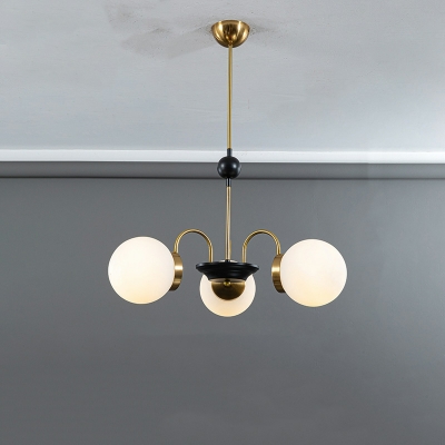 Nordic Minimalist Chandelier Creative Glass Ball Chandelier for Living Room