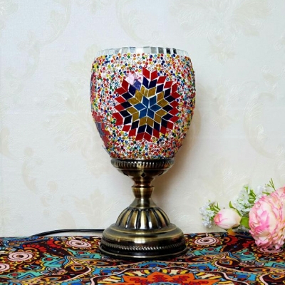 Turkish Stained Glass Table Lamp Vintage Decorative Table Lamp