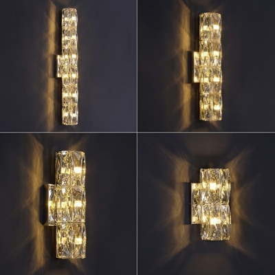 Vanity Lamps Contemporary Style Crystal Vanity Wall Sconce for Bathroom