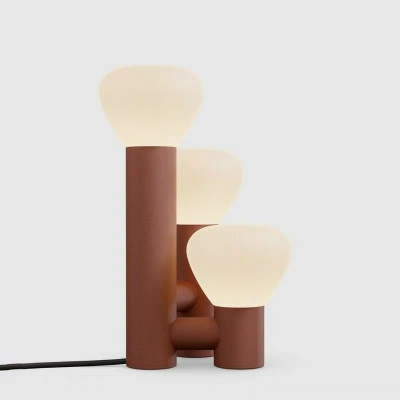 3 Light Nightstand Lights Contemporary Style Geometric Shape Glass Night Table Light