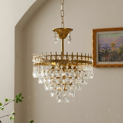 6 Light Pendant Lighting Ultra-Modern Style Teardrop Shape Metal Hanging Ceiling Light