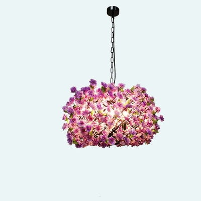 Industrial Style Retro Chandelier Creative Plant Decoration Hanging Lamp