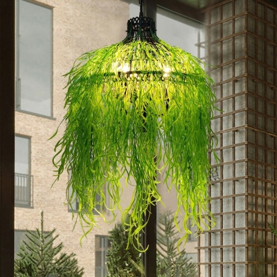 Industrial Style Retro Hanging Lamp Creative Plant Decoration Hanging Lamp for Tavern