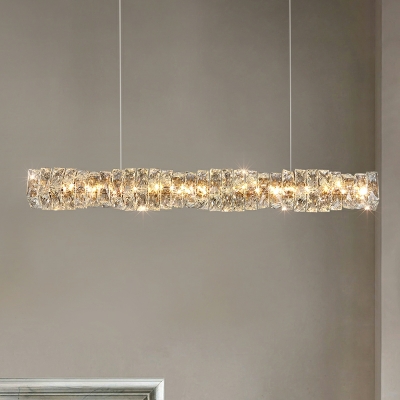 Island Pendant Lights Contemporary Style Island Light Fixture Crystal for Bedroom