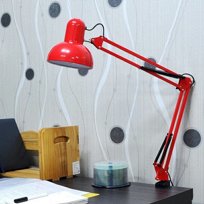1 Light Bedside Lamps Contemporary Style Dome Shape Metal Night Table Lamp