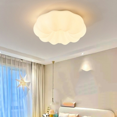 1 Light Ceiling Lamp Kids Style Cloud Shape Metal Flush Mount Chandelier Lighting