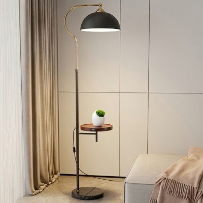 Dome Standard Lamps Contemporary Style Metal Floor Lamps for Bedroom