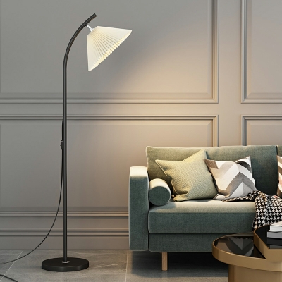 1 Light Standard Lamps Modern Style Fabric Floor Lamps for Living Room