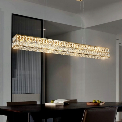 Island Pendant Lights Contemporary Style Island Light Fixture Crystal for Living Room