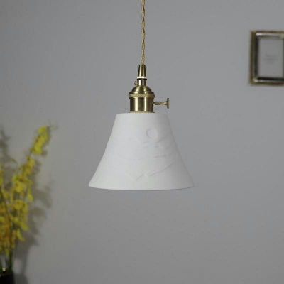 Ceramics Hanging Lamps Kit Modern Style Pendant Light for Bedroom