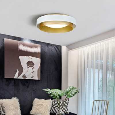 Flush-Mount Light Fixture Contemporary Style Flush Mount Ceiling Light Acrylic for Bedroom