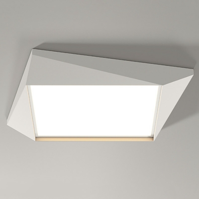 1 Light Ceiling Mounted Fixture Modern Style Geometric Shape Metal Flush Mount Chandelier Lighting