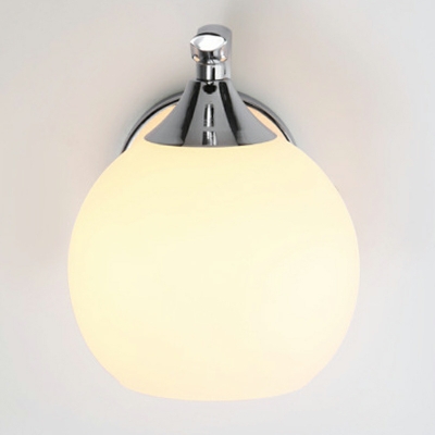 1 Light Wall Lighting Ideas Loft Style Globe Shape Metal Sconce Lights