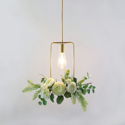 Industrial Floral Hanging Lamp Creative Plant Decorative Hanging Lamp