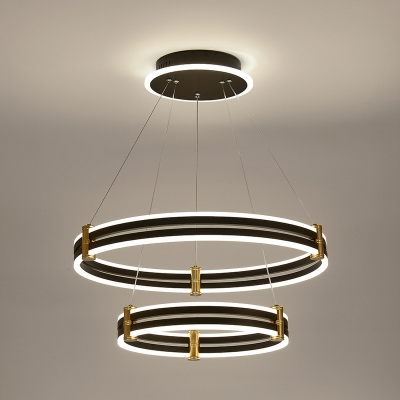 Nordic Ring Chandelier Fashion Multilayer LED Chandelier for Living Room