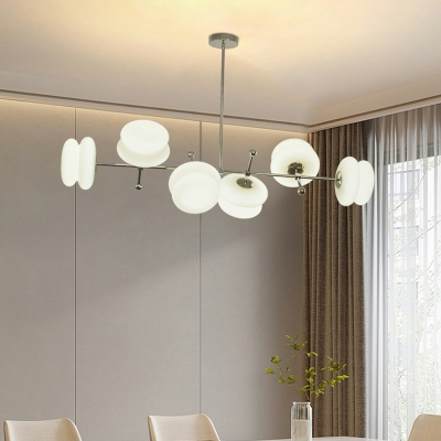 Round Island Lights Contemporary Style Island Pendant Lights Glass for Bedroom