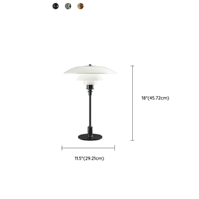 1 Light Nightstand Lights Contemporary Style Geometric Shape Metal Night Table Light