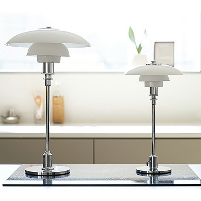 1 Light Nightstand Lights Contemporary Style Geometric Shape Metal Night Table Light