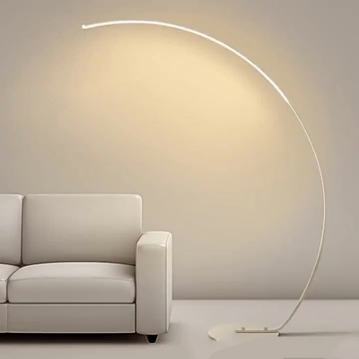 1 Light Standard Lamps Contemporary Style Floor Lamps Acrylic for Living Room