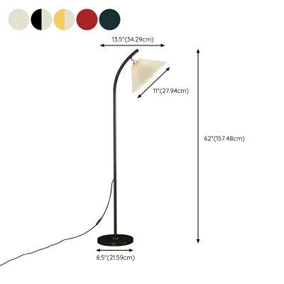 1 Light Standard Lamps Modern Style Fabric Floor Lamps for Living Room