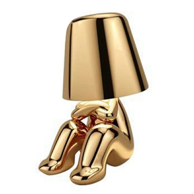 1 Light Table Lamp Contemporary Style Cone Shape Resin Nightstand Lamps