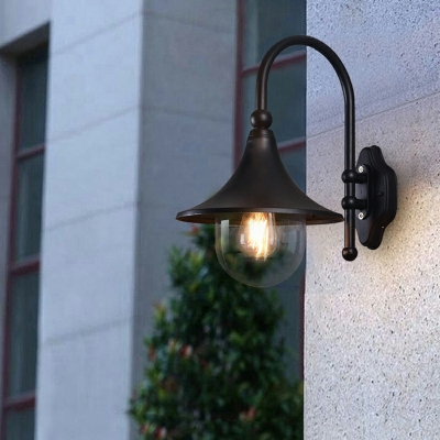 European Style Waterproof Wall Lamp Modern Minimalist Metal Wall Lamp for Outdoor