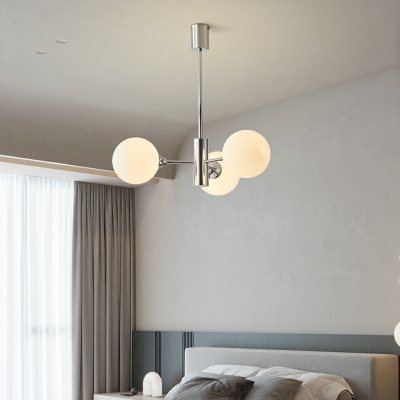 Medieval Style Chandelier Modern Creative Glass Ball Chandelier for Bedroom