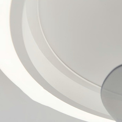 Modern Simple LED Ceiling Fan Light Creative Acrylic Ceiling Mounted Fan Light for Bedroom
